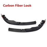 Glossy Black/Carbon Fiber Look G20 2PCS Car Front Bumper Lip Splitter Body Kit Spoiler Diffuser For BMW 3 Series G20 2019 2020