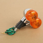 Amber Bullet Turn Signals For Harley Dyna Softail Chopper Kawasaki Vulcan KZ Z1 VN  Vulcan 500 750 1000