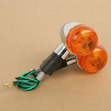 Amber Bullet Turn Signals For Harley Dyna Softail Chopper Kawasaki Vulcan KZ Z1 VN  Vulcan 500 750 1000
