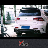 FOR VW GOLF 7 R GTI Rline Volkswagen GOLF 7 R GTI Rline Modified Carbon fiber Aspec PPV400 Rear Bumper