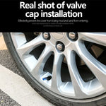 Aluminum Alloy Car Tire Valve Caps Airdust Waterproof Tyre Rim Stem Cover for Automobiles Motorcycles Bikes 4Pcs