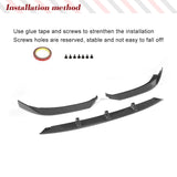 Carbon Fiber/ FRP Black Car Front Lip Body Kits for Audi A3 8V Sedan 2013-2020 Car Front Bumper Lip Chin Spoiler