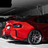Dry Carbon Fiber AD-R3 Style Swan Neck Wing Spoiler Trunk Lip Splitter Body Kit for BMW G87 M2 2023+