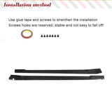 Car Side Skirts Extenion Lips Aprons for Tesla Model S Plaid  Sedan 4-Door 2021-2023 Carbon Fiber Side Extension Lip Spoiler