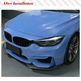 Car Front Bumper Lip Splitters For BMW F80 M3 F82 F83 M4 2014 - 2018 Real Carbon Fiber Car Splitters Winglets Front Body Kits