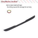 Carbon Fiber / FRP Car Rear Roof Spoiler Lip Wings for Mercedes-Benz S-Class W222 S63 S65 AMG 4-Door 2014 - 2020 Rear Boot Wing