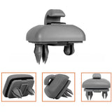 2Pcs Car Sun Visor Clip Gray Interior Hanger Hook Clip Bracket for Audi A1 A3 S3 A4 S4 Allroad A5 S5 Q3 Q5 8U0857562A Grey