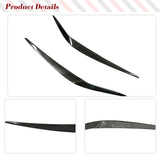 For BMW G01 X3 2018 2019 Dry Carbon Fiber Car Headlight Eyebrow Eyelid Cover Trims Stickers Car Styling Headlight EyeLid Cover