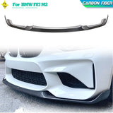 Carbon Fiber Car Front Bumper Lip Spoiler for BMW F87 M2 2016-2018 Not for M2C Competition Racing Front Lip Chin Apron Body Kit