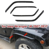 Front Rear Mudguard Fender Flares Extensions For Jeep Wrangler JK 2007-2017 J401 Car Splash Protector Protective Guard Mudflaps