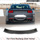 Carbon Fiber Car Trunk Racing Spoiler for Ford Mustang Dark Horse GT 2024 Car Rear Trunk Boot Wing Lip Exterior Body Kits
