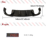 Carbon Fiber Car Rear Bumper Diffuser Lip Spoiler For Audi RS3 8V 2017 - 2019 Rear Bumper Diffuser Lip Spoiler Guard Splitters