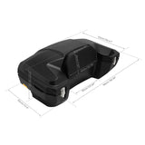 ATV Rear Seat Rack Cargo Storage Box Trunk Passenger Luggage w/ Backrest Pad 96L