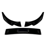 Car Lower Front Bumper Chin Lip Kit For Audi A4 S4 B9.5 Sline 2020 + Spoiler Splitter ABS Canard Lip Splitter Deflector Black