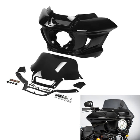 Headlight Fairings Windshield Bracket Fit For Harley Softail Street Bob Low Rider 2018-2024 Motorcycle