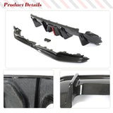 Dry Carbon Fiber Car Rear Bumper Diffuser Lip for BMW G82 G83 M4 2021 2022 Rear Bumper Diffuser Splitter Apron Flaps Valance Lip