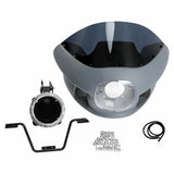 7" Headlight Front Upper Fairing Cowl Mount For Harley Low Rider Street Bob FXLR FXBB 2018-2024