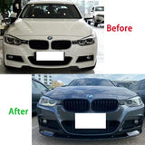 2Pcs Car Front Lip Chin Bumper Body Kits Aprons For BMW 3 Series F30 F31 F35 M Sport 2012-2018 Front Bumper Spoiler Lip Splitter