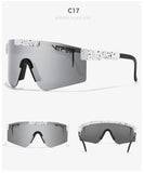 Double Wide Polarized Mirrored Lens Sunglasses with TR90 Frame and UV400 Protection