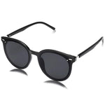 SOJOS Sunglasses Womens Trendy 2024 Classic Round Retro Vintage Shades Large Frame Sunnies SJ2067 Shiny Black