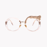 Leopard Round Frame Sunglasses