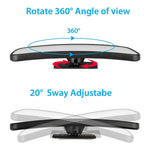 2x 360° Stick on Rear View Auxiliary Blind Spot Mirror Wide Angle Car Truck SUV