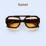 Retro Polygon Sunglasses for Women