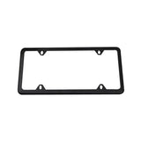 2x High Quality Stainless Steel Metal License Plate Frame Tag Cover Black New US