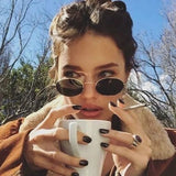 Small Oval Mirror Sunglasses