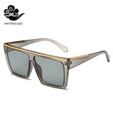 Woman Wide Groovy Plastic Sunglasses