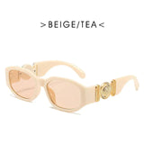 Fashion Brand Design Vintage Small Rectangle Sunglasses