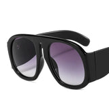 Round Thick Frame Jag Sunglasses