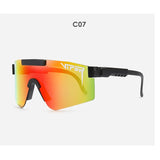 Double Wide Polarized Mirrored Lens Sunglasses with TR90 Frame and UV400 Protection