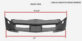 For Corvette 1980-1982 Fiberglass Front Bumper