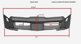 For Corvette 1980-1982 Fiberglass Front Bumper