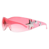 Designer Wraparound Sunglasses: Unisex Punk Style