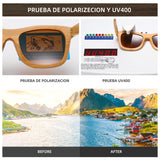 Retro Fashion Bamboo Wood Polarized Sunglasses