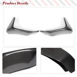 Real Carbon Fiber Front Bumper Canards for BMW 3 Series F80 M3 4 Series F82 F83 M4 2012 - 2018 Front Bumper Splitters FRP Black