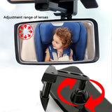Car Baby Observing Mirror Wide Angle Curve Rearview Baby Mirror 360-Degree Rotation Safe Driving Car Auxiliary Mirror