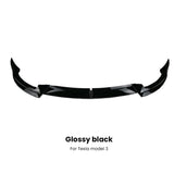 Tesla Model Y Front Bumper Lip 2023 Spoiler Deflector Chin Guard Trim Cover Modified Body Kit Diffuser For Model 3 Y 2017-2023