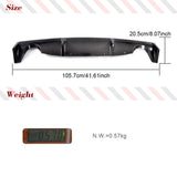 Carbon Fiber Car Rear Bumper Lip Diffuser for Nissan Z33 350Z Fairlady 2003-2006 Car Rear Racing Spoiler Body Kit Bumper Protect