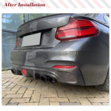 Carbon Fiber /FRP Car Rear Bumper Lip Diffuser for BMW F22 F23 M Sport Coupe Convertible 2013-2017 M235i M240i Rear Diffuser Lip