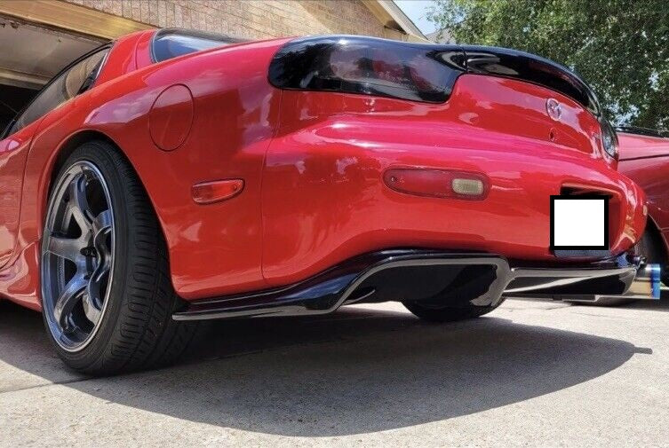 DAMD Style Flat Bottom Fiberglass Rear Diffuser For 1993-2002 Mazda RX ...