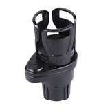2 in 1 Car Cup Holder Expander 360 Degree Adjustable Base Drink Holder Anti-Shake Stable Auto Bottle Holder Organizer