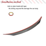 Carbon Fiber Car Trunk Spoiler for for BMW 1 Series E82 Coupe 2007-2013 Auto Rear Racing Spoiler Boot Lid Highkick Wing Lip
