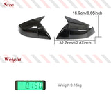 Dry Carbon Fiber Mirror Covers Caps for Tesla Model S Sedan 4 Door 2021-2023 2pcs/pair Car Rearview Mirror Caps Add on Style
