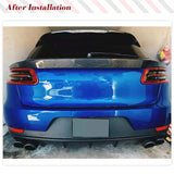 Carbon Fiber Rear Trunk Racing Spoiler for Porsche Macan SUV 4Door 2014-2017 Factory Outlet Car Middle Window Top FRP Wing Lip