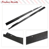 Carbon Fiber Car Side Skirts for Ford Mustang Dark Horse 2023 2024 Bumper Side Skirt Extension Lip Spoiler Body Kits Guards