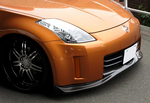 For 2006-2009 Nissan 350z Z33 URS GT Style FRP Unpainted Front Bumper Lip Wings