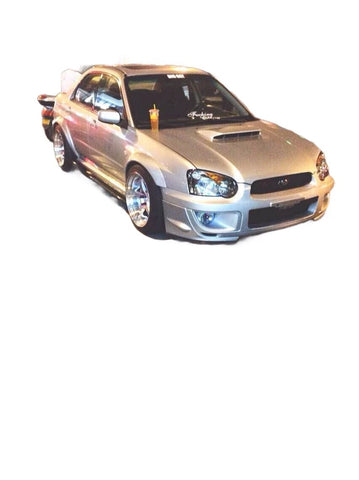 For Subaru Impreza WRX STI Wide Wheel Arch Fender Flares Fiber 8 Piece- 2004-2005